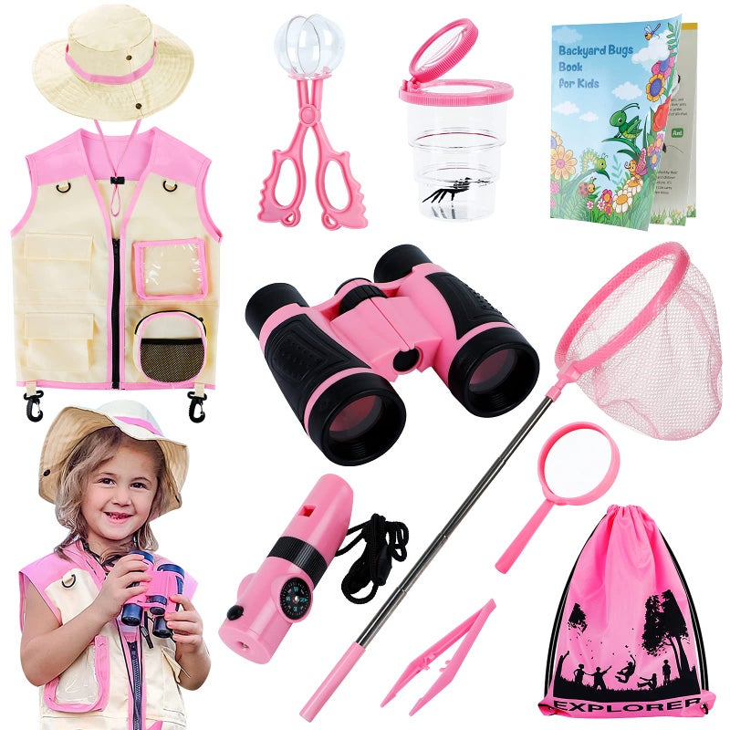 INNOCHEER Toys for Girls Explorer Kit  Bug Catcher Kit for Kids  Birthday Gifts for Girls  Summer Toys for 3 4 5 6 7 8+ Year Old Girls  3 4 5 6 7 8+ Year Old Girl Birthday Gift Kids Outdoor Toys - Image 1